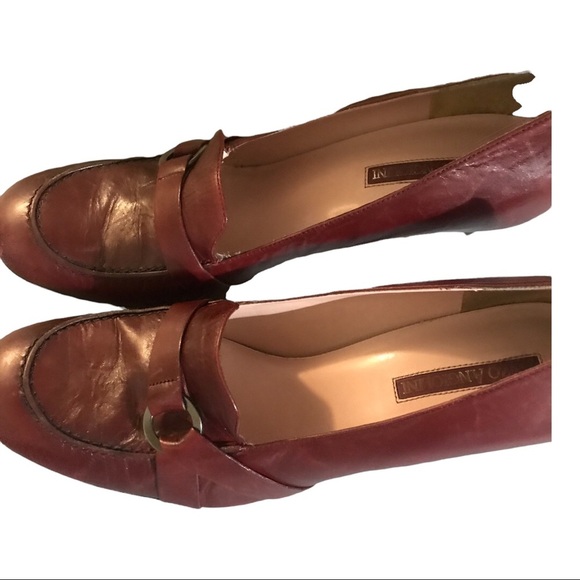 Enzo‎ angiolini dark red supremely comfortable classic loafer pump heels size 10 - Picture 6 of 9